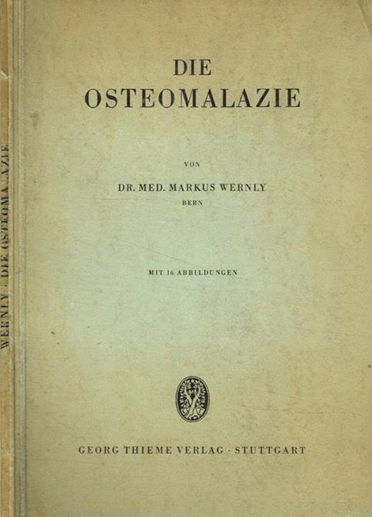 Die Osteomalazie - copertina