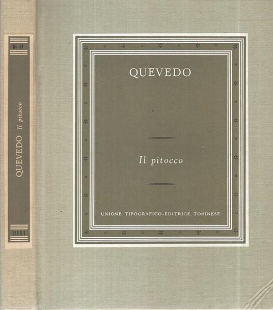 Il pitocco - Francisco G. de Quevedo y Villegas - copertina