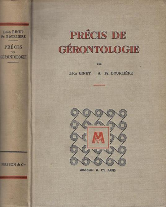Précis de gèrontologie - Léon Binet - copertina