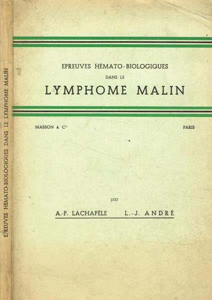 Epreuves hemato-biologiques dans le lymphome malin - copertina