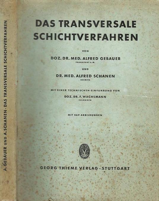 Das transversale schichtverfahren - copertina