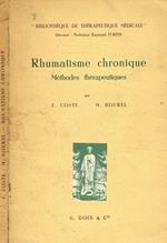 Rhumatisme chronique. Methodes therapeutiques