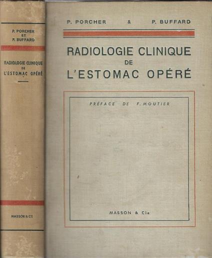 Radiologie clinique de l'estomac opéré - P. Porcher - copertina