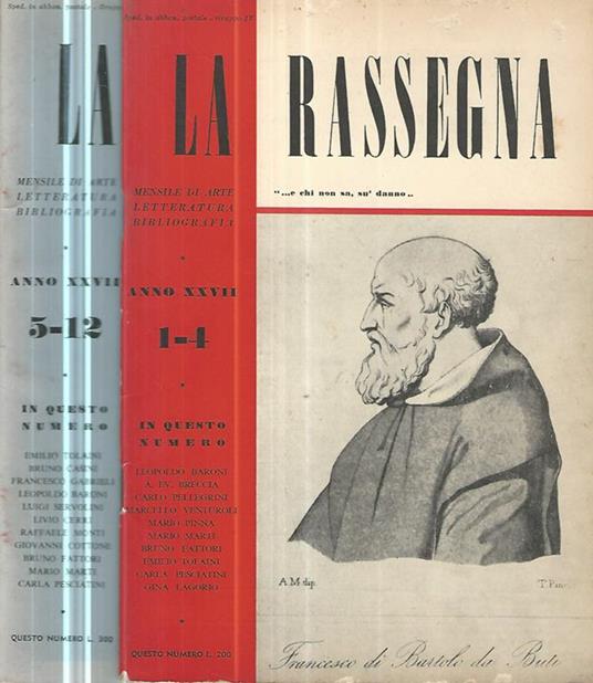 La Rassegna 1958 - copertina