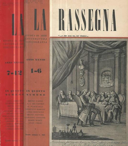 La Rassegna 1959 - copertina