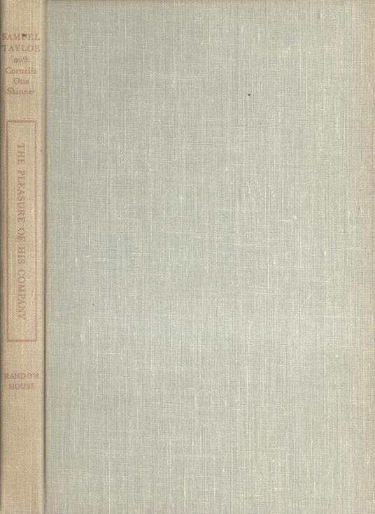 The pleasure of his company - Samuel Taylor - copertina