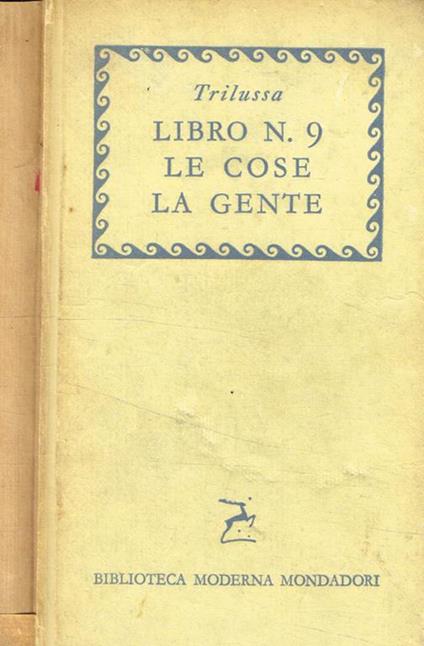 Libro n.9. Le cose. La gente - Trilussa - copertina