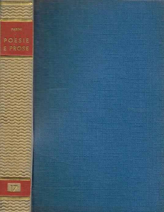 Poesie e prose - Giuseppe Parini - copertina