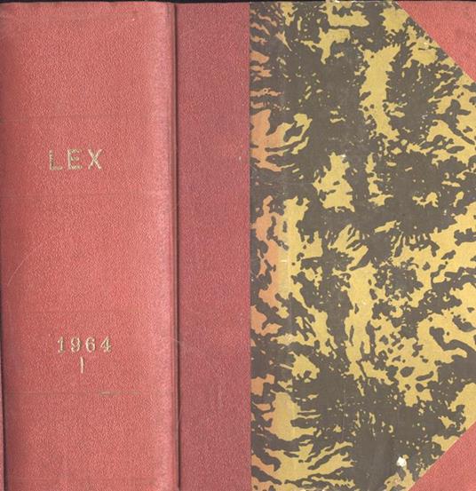 Lex Anno 1964 Vol. I - Giovanni Davicini - copertina