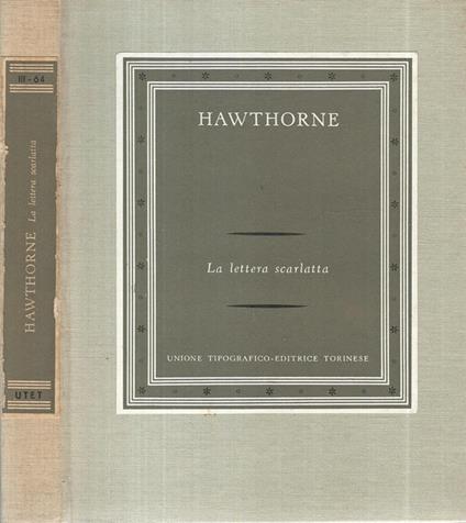 La lettera scarlatta - Nathaniel Hawthorne - copertina