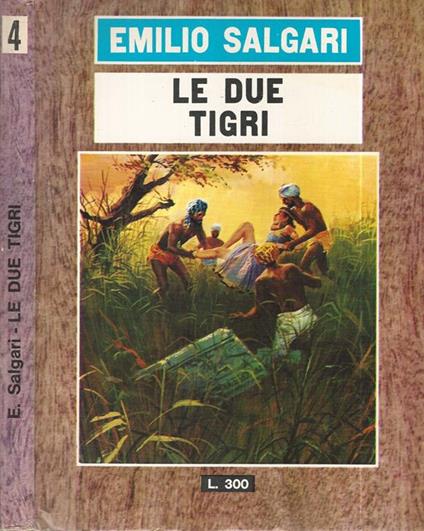 Le due tigri - Emilio Salgari - copertina