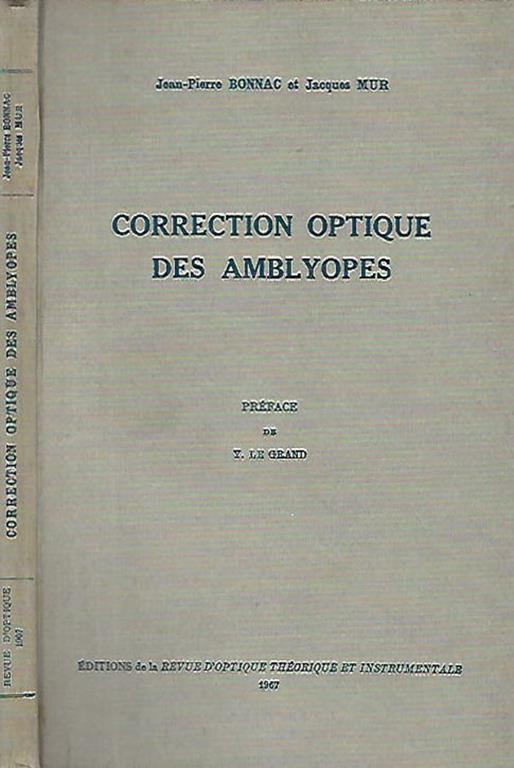 Correction otique de amblyopes - Carlo Jean - copertina