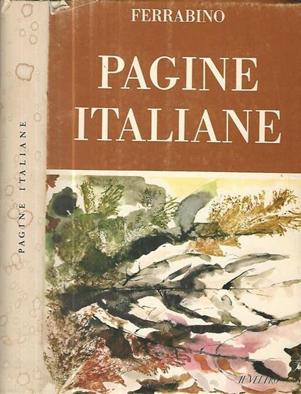 Pagine italiane - Aldo Ferrabino - copertina