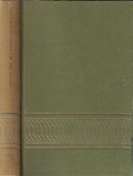 Poesie d'amore. Dell'ottocento e del primo novecento - copertina