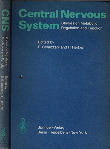 Central Nervous system. Studies on metabolic regulation and function - E. Genazzani - copertina