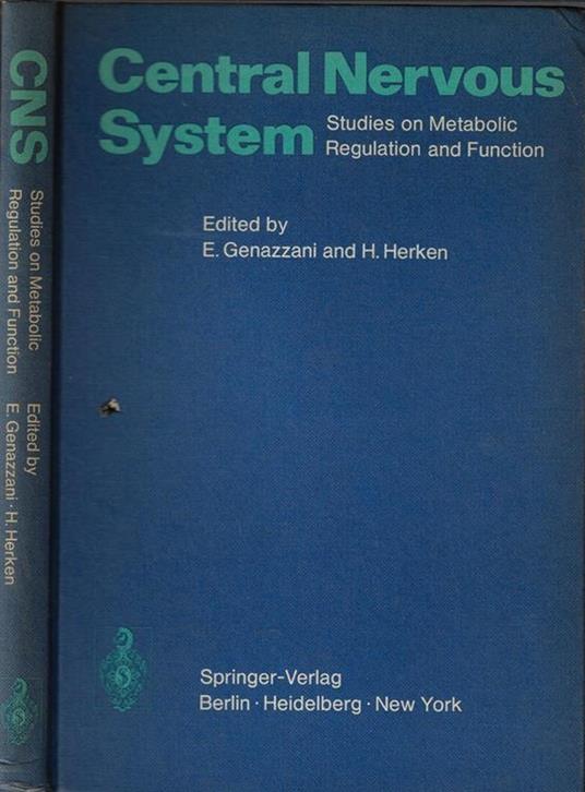 Central Nervous system. Studies on metabolic regulation and function - E. Genazzani - copertina