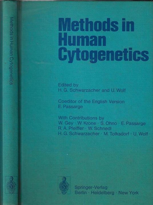Methods in human cytogenetics - Hans G. Schwarzacher - copertina