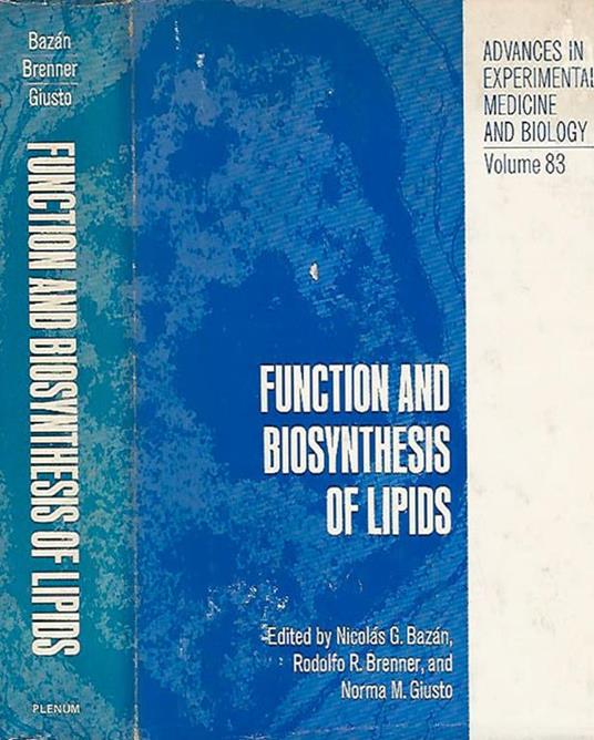 Function and biosynthesis of lipids - copertina