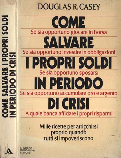Come salvare i propri soldi in periodo di crisi - copertina