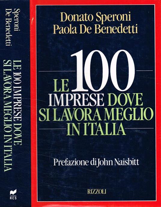 Le 100 imprese dove si lavora meglio in Italia - Donato Speroni - copertina