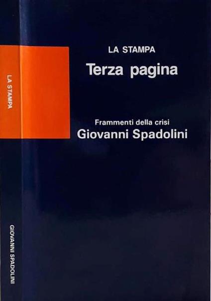 Frammenti della crisi - Giovanni Spadolini - copertina