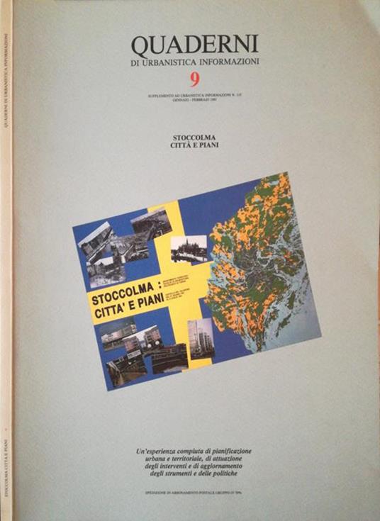 Stoccolma: Città e piani. Un esperienza compiuta di pianificazione urbana e territoriale, di attuazione degli interventi e di aggiornamento degli strumenti e delle politiche - Riccardo Bedrone - copertina