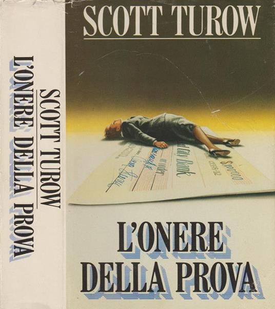 L' onere della prova - Scott Turow - copertina