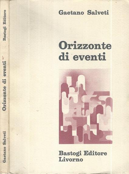 Orizzonte di eventi - Gaetano Salveti - copertina