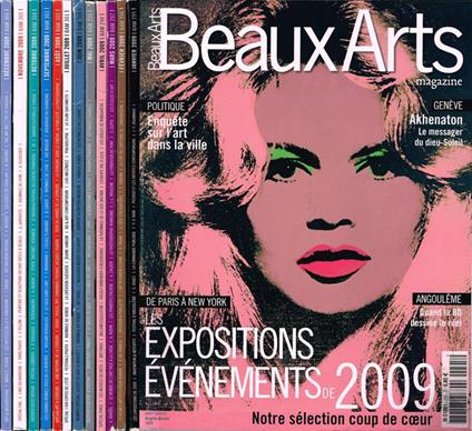 Beaux Arts Magazine. anno 2009 - copertina
