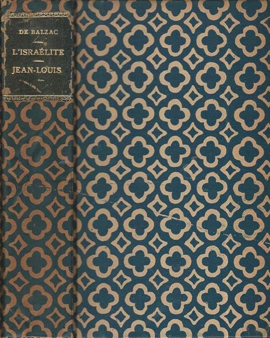 L' Israélite, Jean-Louis - Honoré de Balzac - copertina