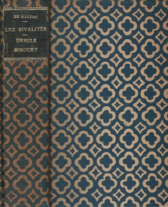Les rivalités, Ursule Mirouet - Honoré de Balzac - copertina