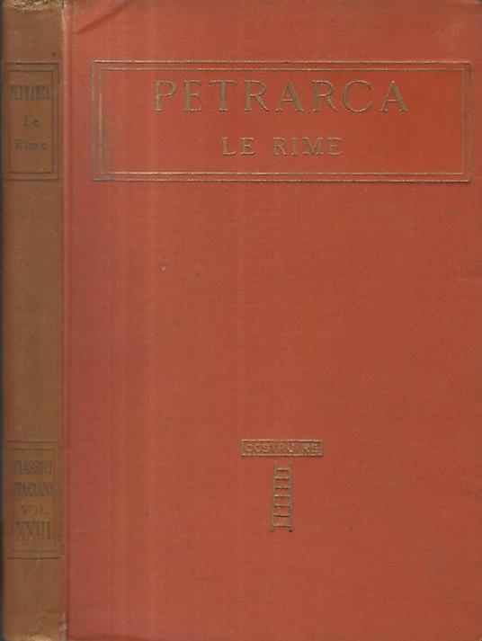 Le rime - Francesco Petrarca - copertina