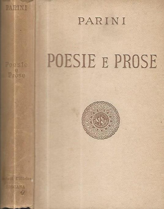 Poesie e prose - Giuseppe Parini - copertina