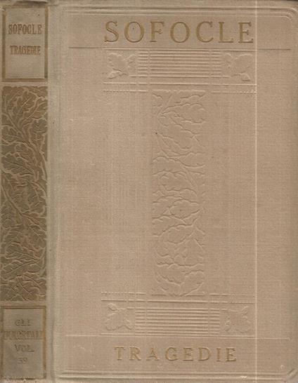 Tragedie - Sofocle - copertina
