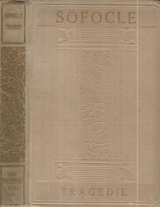 Tragedie - Sofocle - copertina