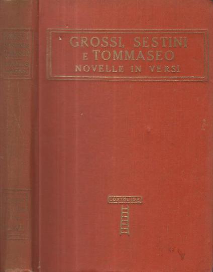 Novelle in versi - Grossi - copertina