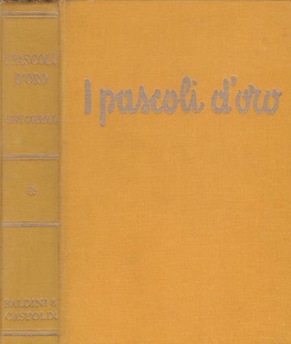 I pascoli d'oro - Curt Carroll - copertina