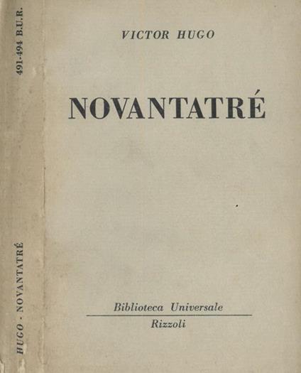 Novantatre - Victor Hugo - copertina