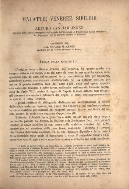 Malattie veneree. Sifilide - copertina