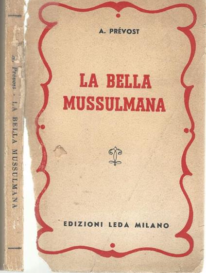 La Bella Mussulmana - Antoine-François Prévost - copertina