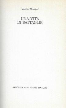 Una vita di battaglie - Maurice Mességué - copertina
