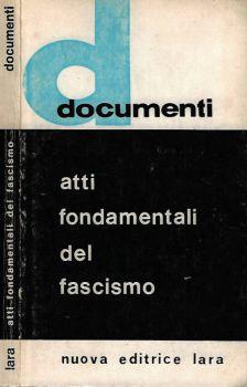 Atti fondamentali del fascismo - copertina