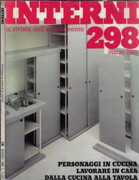 Interni anno 1980 n. 298. La rivista dell'arredamento - copertina