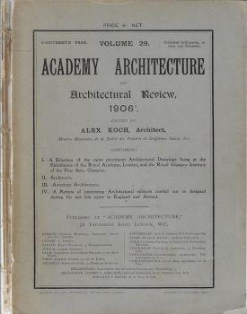 Academy architecture and architectural review Vol 29 anno 1906 - copertina