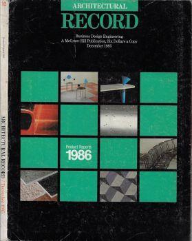 Architectural Record anno 1985 december - copertina