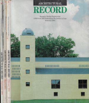 Architectural Record anno 1985 N. 2, 3, 9 - copertina