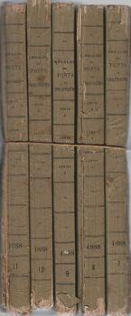 Annales des Ponts et Chausses (Anno 1888). Memoires et documents - copertina