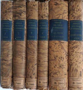 Annales des Ponts et Chausses (Anno 1898). Memoires et documents - Lois Decrets arretas etc - Personnel - copertina