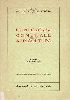 Conferenza Comunale sulla Agricoltura. Sulle contrattazione del Mercato Bestiame - copertina