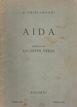 Aida. Melodramma in 4 atti - Alberto Ghislanzoni - copertina